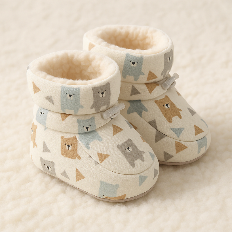 Antirutsch-Babyschuhe mit elastischen Bündchen