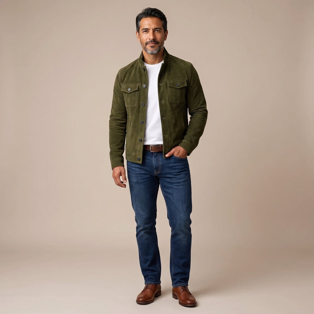 Tommaso Jacke aus Premium-Wildleder
