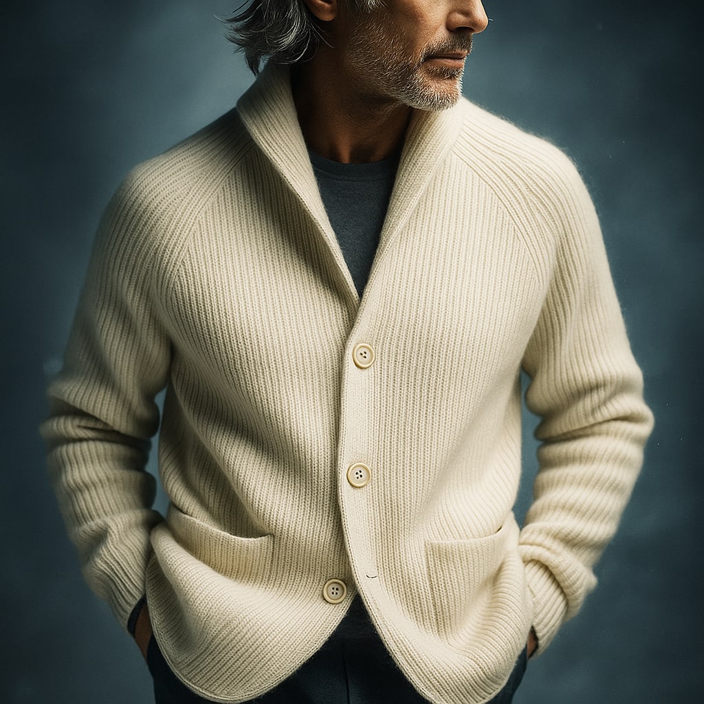 Hugo | Gerippte Wollstrickjacke