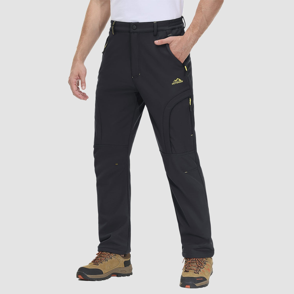 Herren Outdoor Wanderhose - Fleece-gefüttert & Wasserabweisend