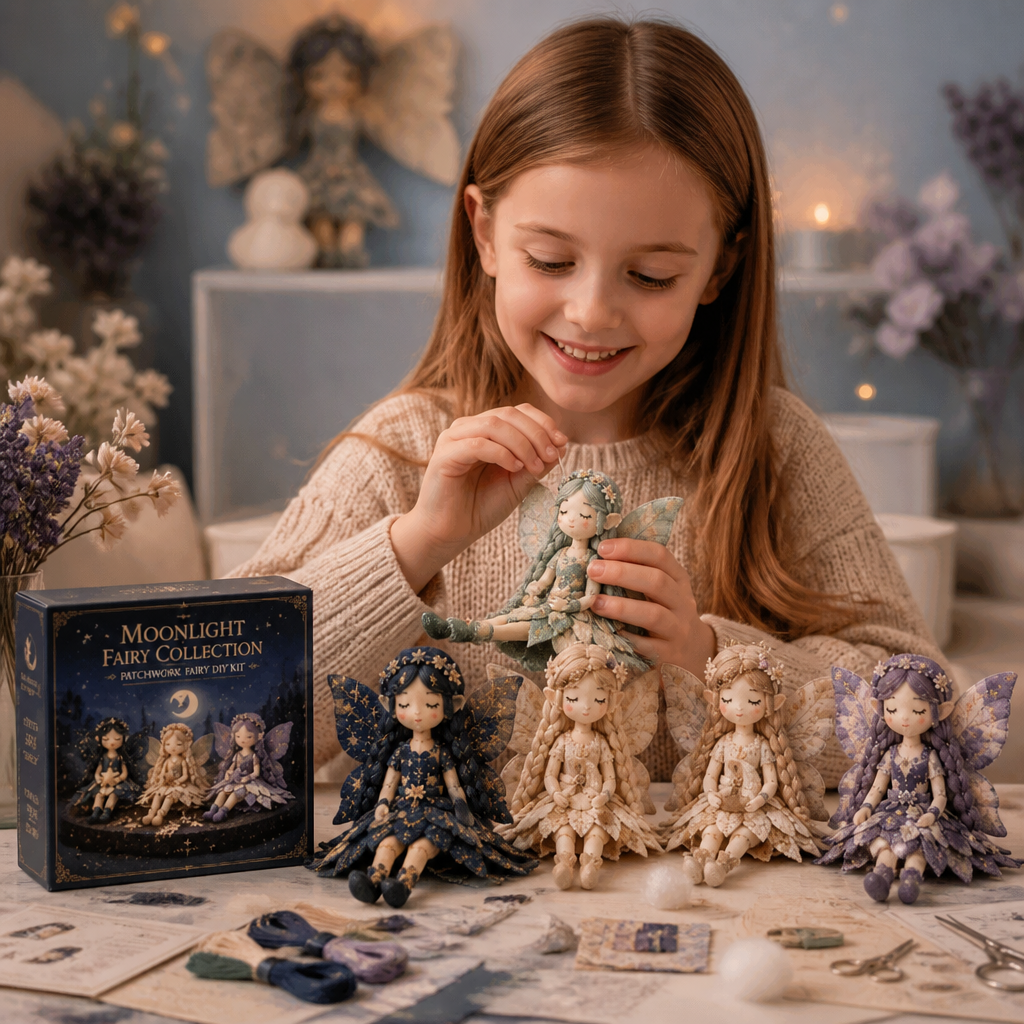 DIY-Nähset für Feen für Kinder – Erstelle magische Feenpuppen aus Stoff, Zubehör und Anleitung