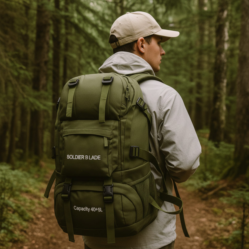 Wanderrucksack 50 Liter wasserabweisend mit Laptopfach