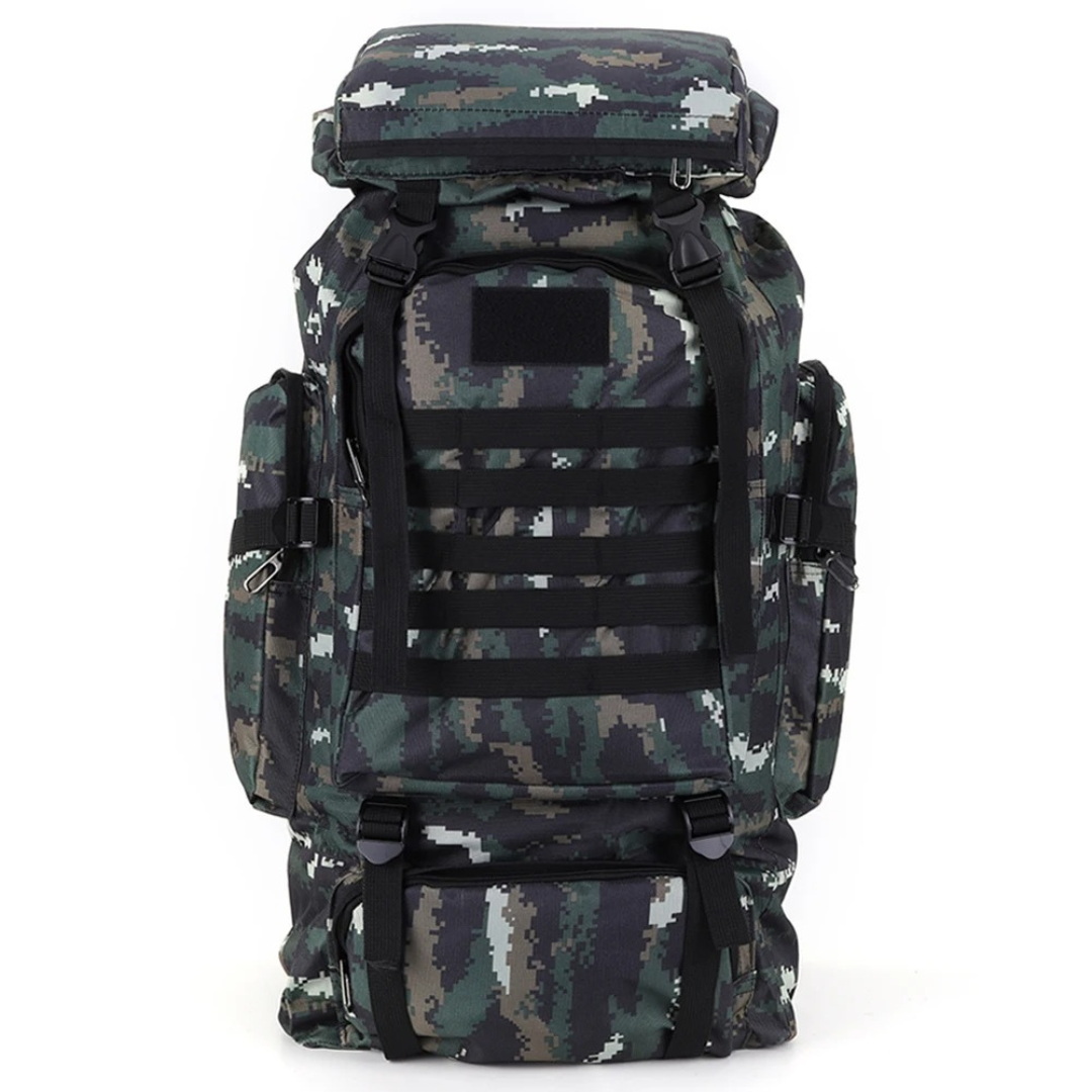 80-Liter-Trekkingrucksack mit MOLLE-Webbing robust wasserdicht