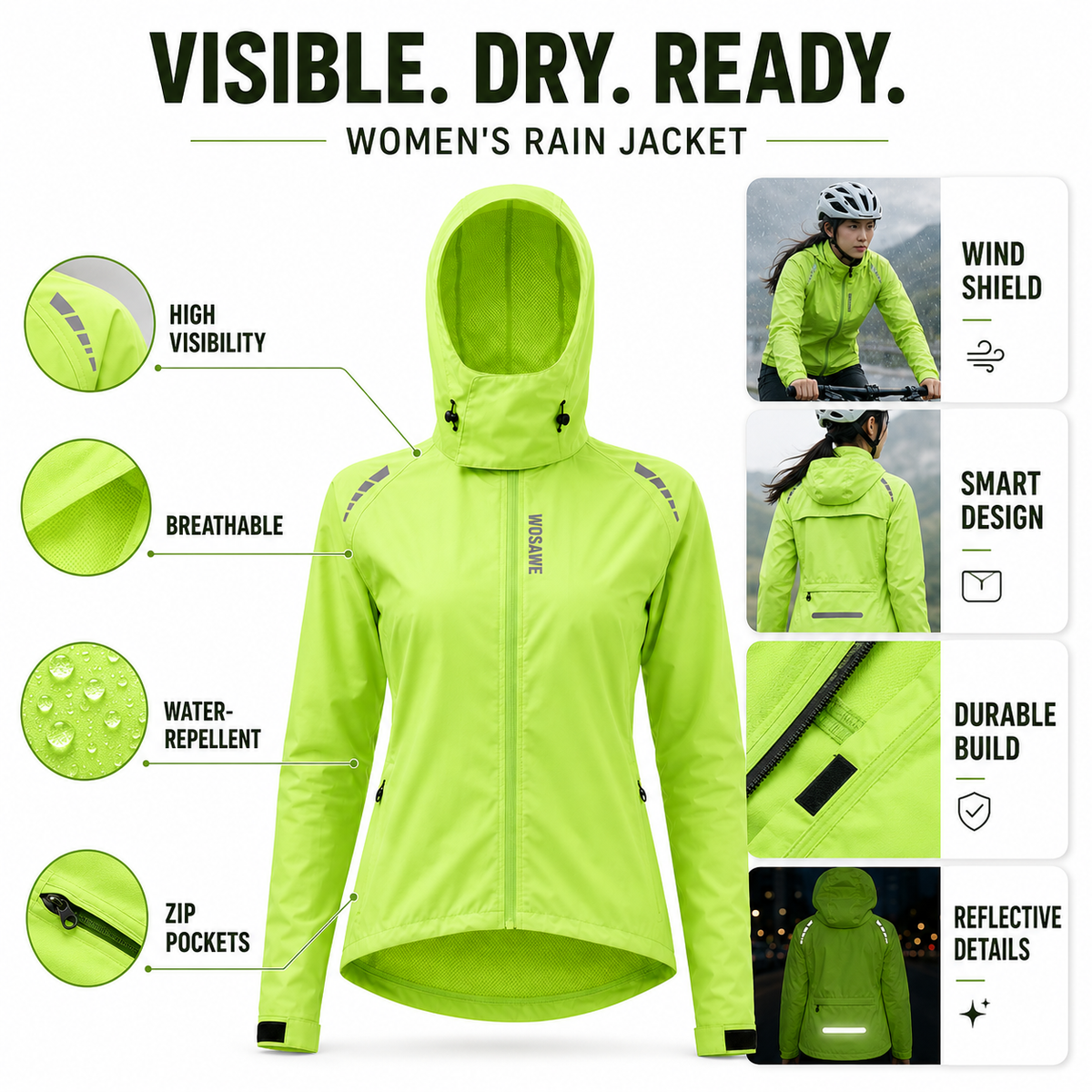 Camp Basel | Aerava Hochsichtbarkeitts-Radjacke