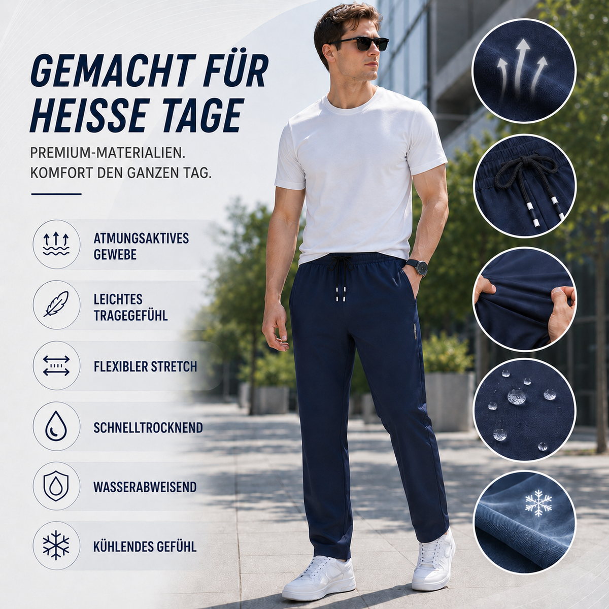 Camp Basel | Aeriflex Leichte Lauf-Hose