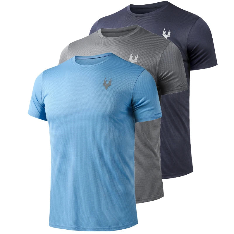 Herren Athletic-T-Shirt Kurzarm schnelltrocknend atmungsaktiv