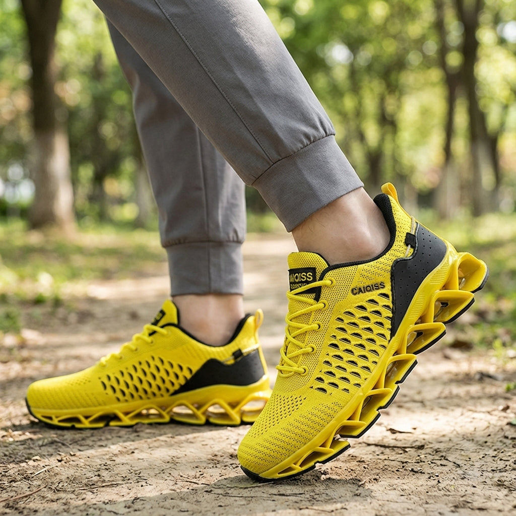 Laufschuh Herren atmungsaktiv leicht gepolstert rutschfeste Sohle