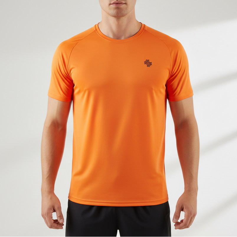 Kurzarm-Athletikshirt atmungsaktiv schnelltrocknend Stretch Unisex