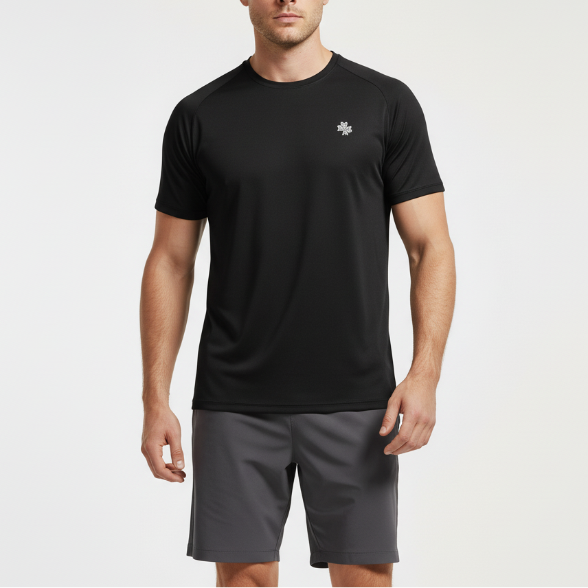 Kurzarm-Athletikshirt atmungsaktiv schnelltrocknend Stretch Unisex