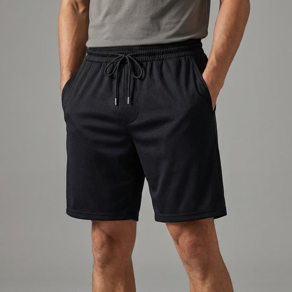 Herren Sportshorts atmungsaktiv entspannte Passform
