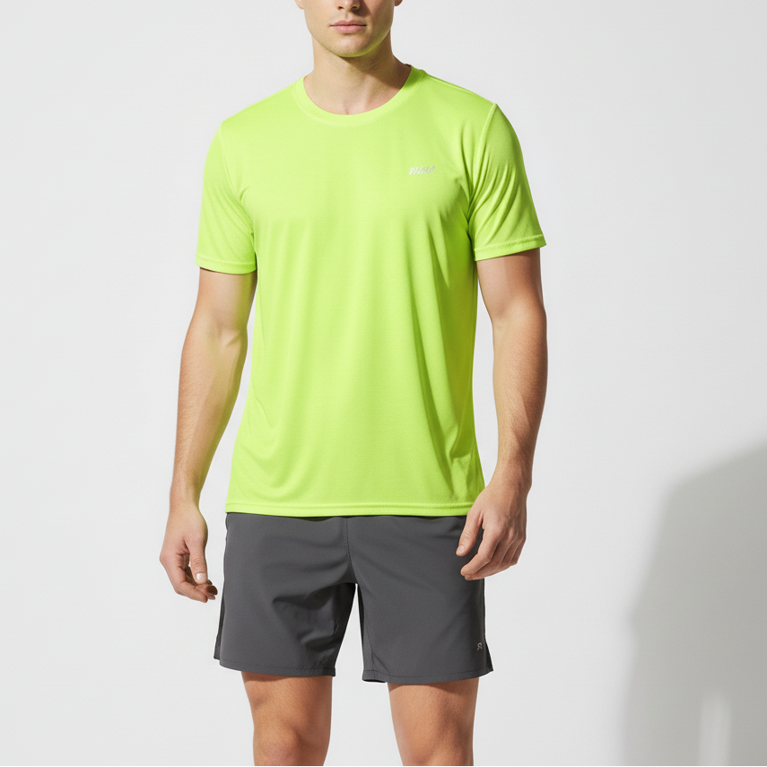 Herren-Trainingsshirt schnelltrocknend atmungsaktiv strukturierte Webart