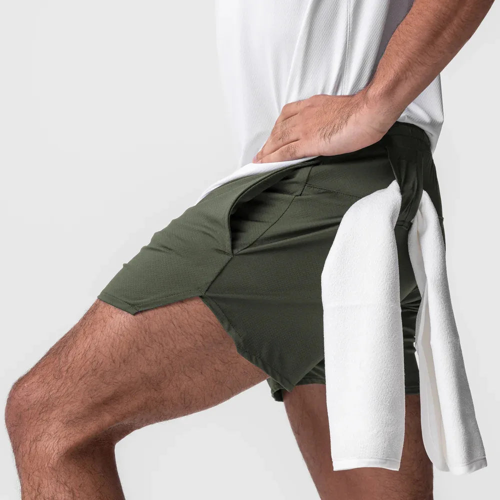 Herren Laufshorts schnelltrocknend atmungsaktiv für Sport und Fitness