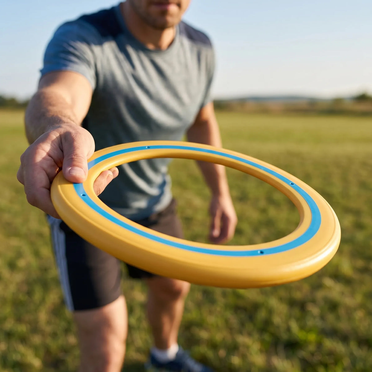 Flugring mit offener Mitte aerodynamisch flexibel für Outdoor-Spiele
