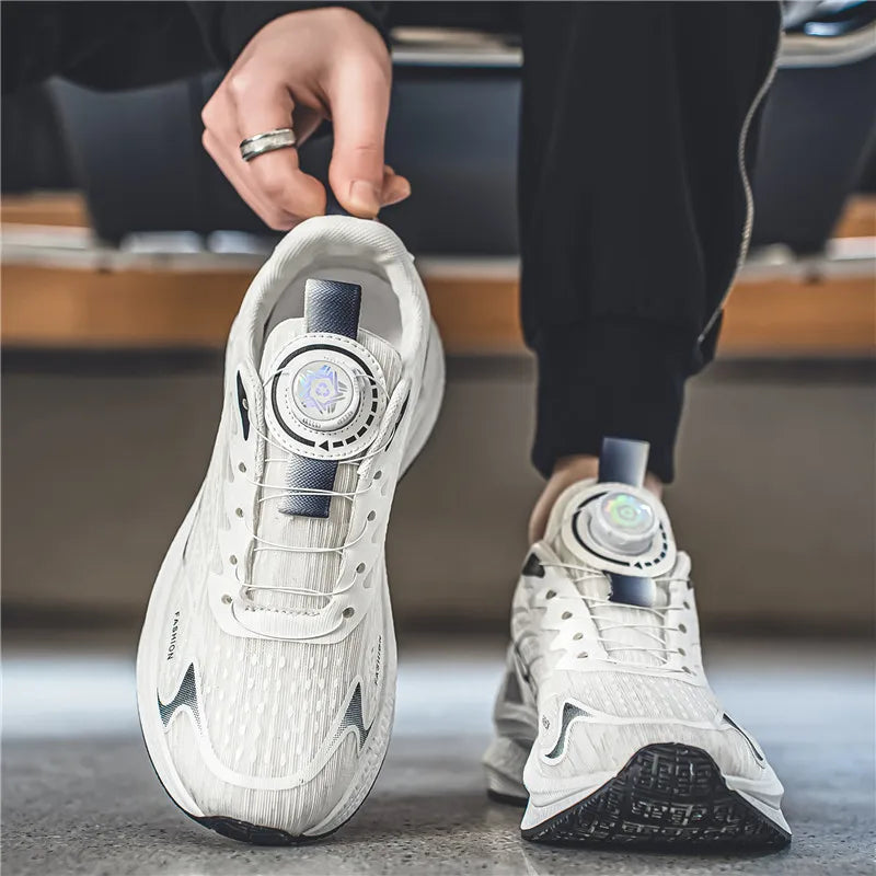 Laufschuh atmungsaktiv Schnallenverschluss leicht gepolsterte Mittelsohle