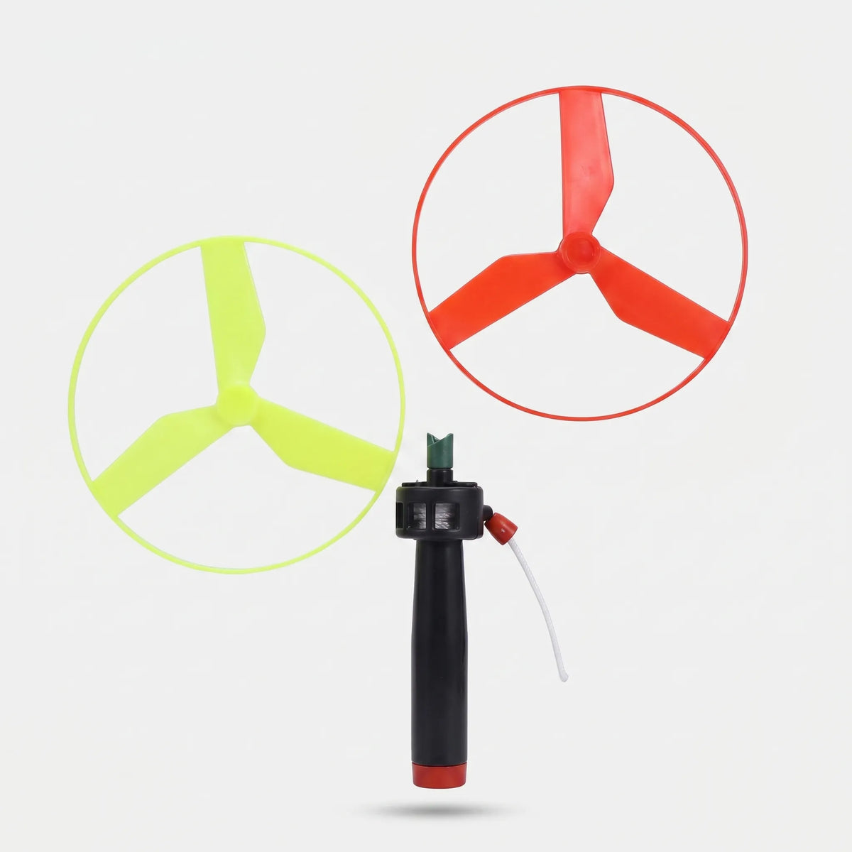 Flugspielzeug mit Zugschnur, 3-Blatt Propeller, Outdoor-Spielzeug für Kinder