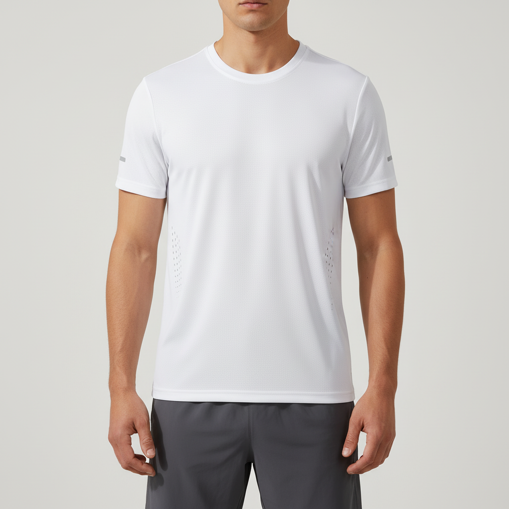 Herren Kurzarm-Athletik-T-Shirt schnelltrocknend atmungsaktiv Outdoor