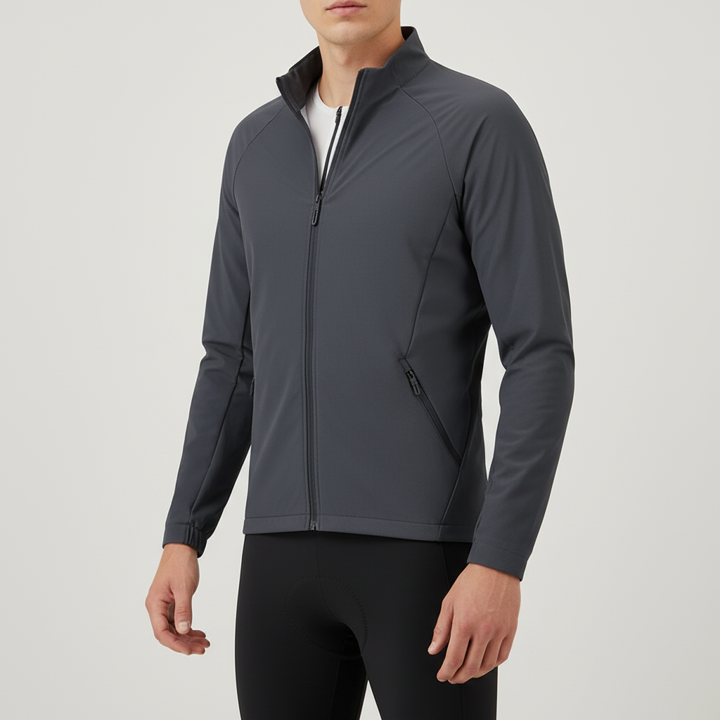 Herren-Radjacke mit Windschutz atmungsaktiv wasserdicht