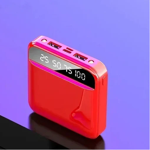 Tragbare Powerbank Schnellladen kabelloses Laden digitales Display