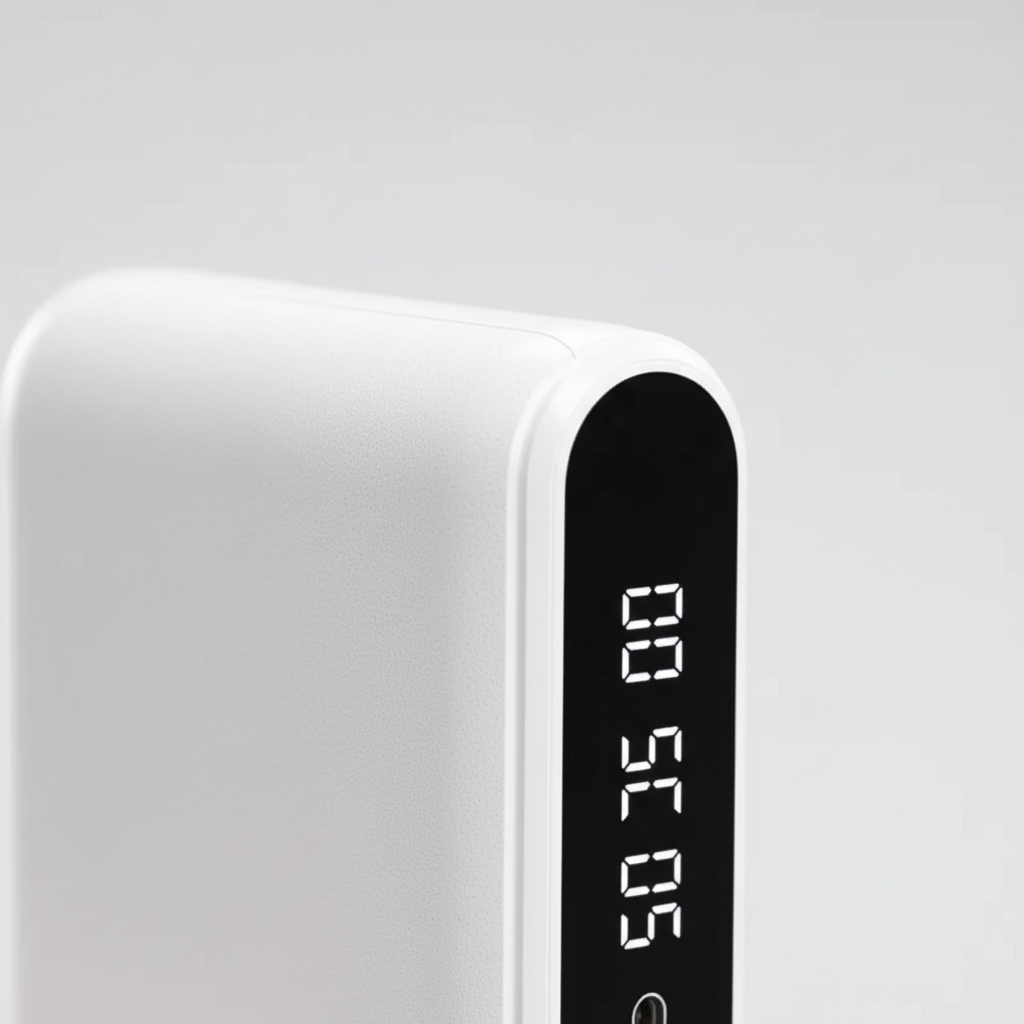 Tragbare Powerbank Schnellladen kabelloses Laden digitales Display