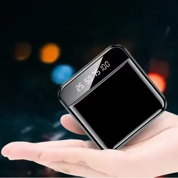 Tragbare Powerbank Schnellladen kabelloses Laden digitales Display