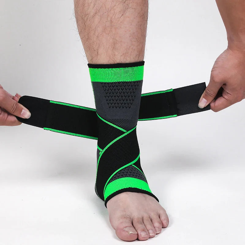Verstellbare Knöchelbandage mit Kompression und Stabilisierung für den Sport