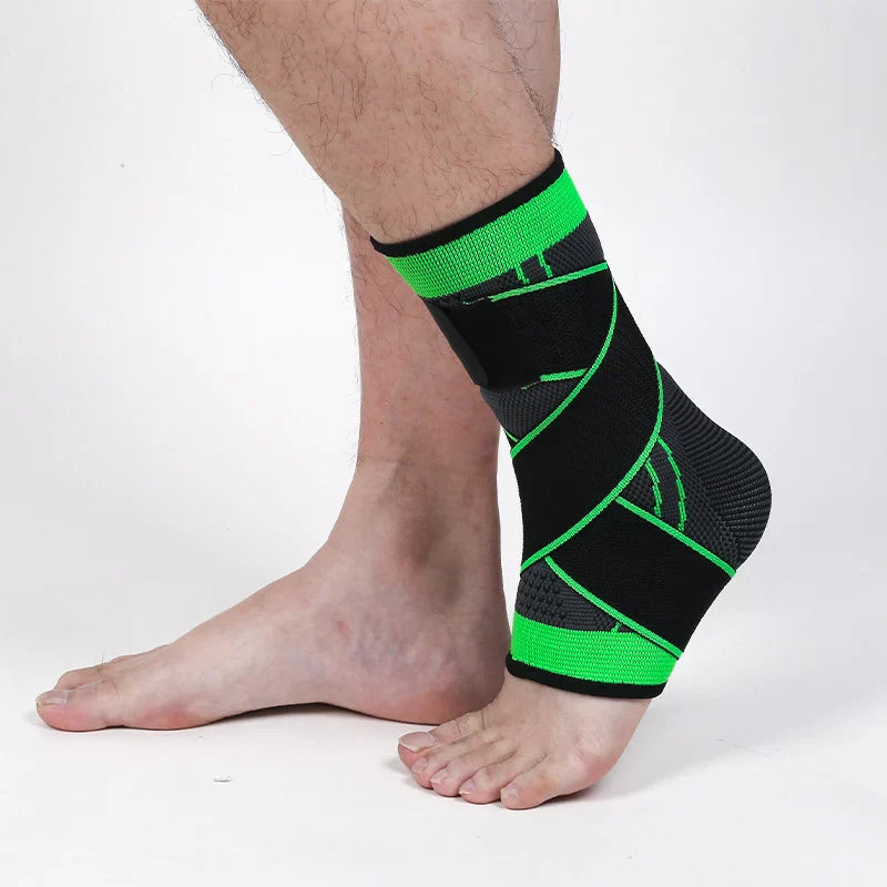 Verstellbare Knöchelbandage mit Kompression und Stabilisierung für den Sport