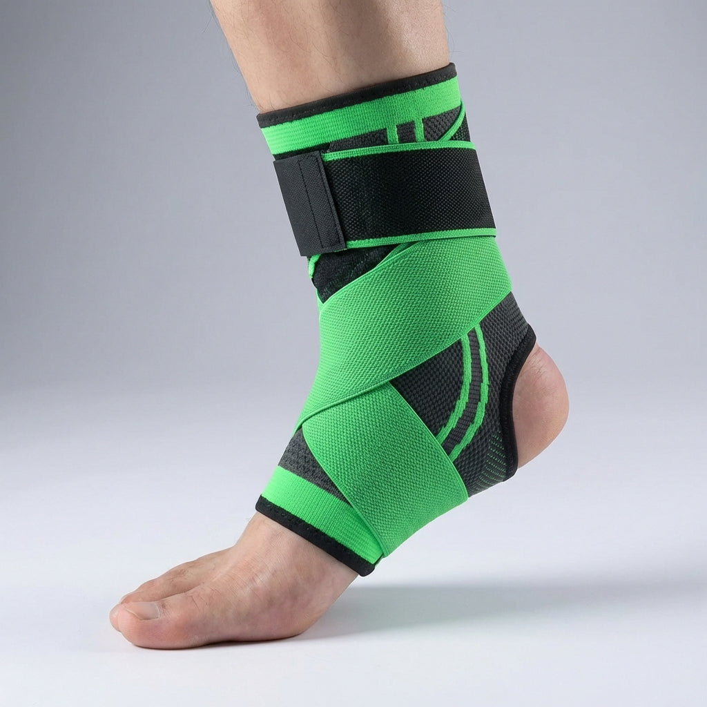 Verstellbare Knöchelbandage mit Kompression und Stabilisierung für den Sport