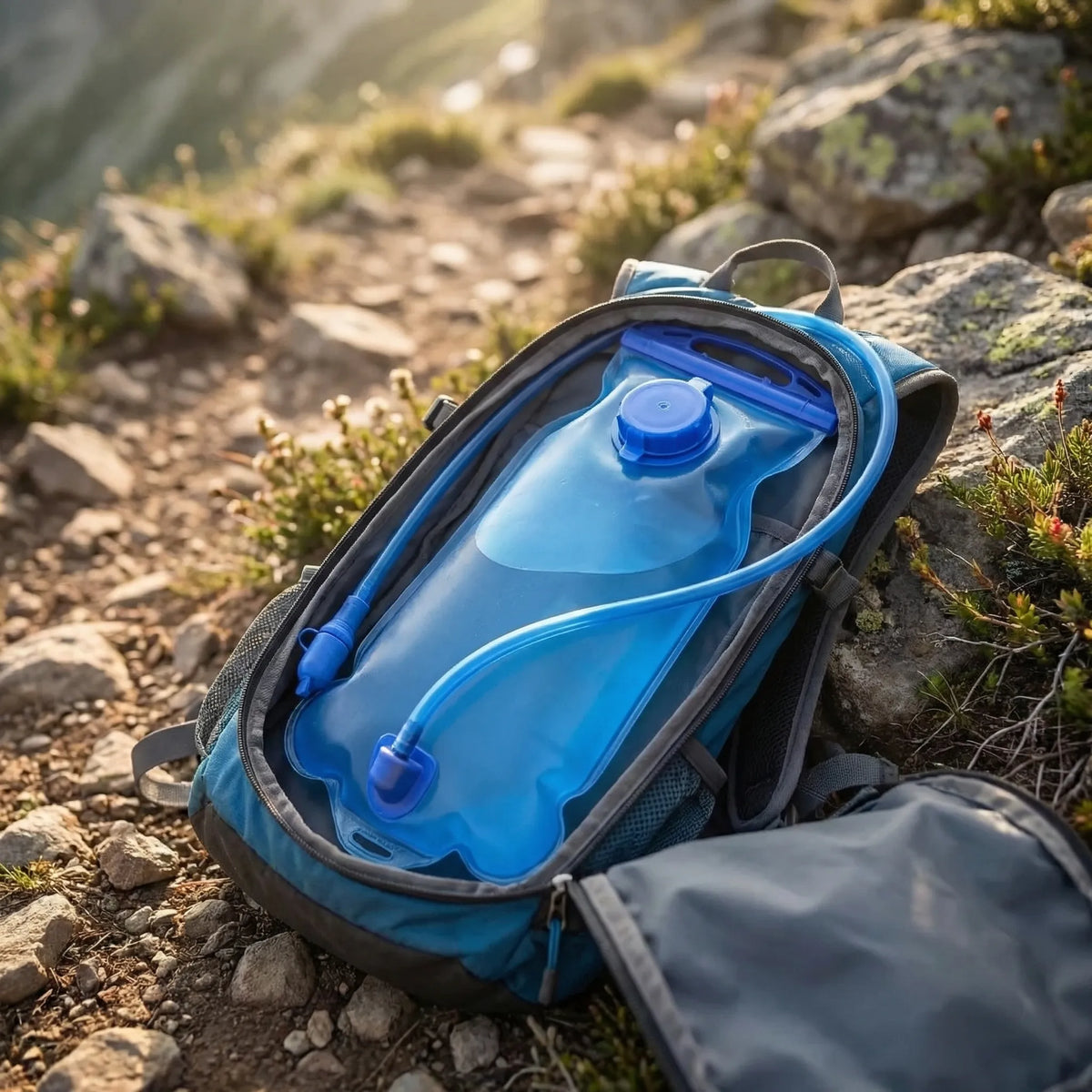 BPA-freier Wasserbehälter für Hydrationswesten und Rucksäcke mit Trinkrohr