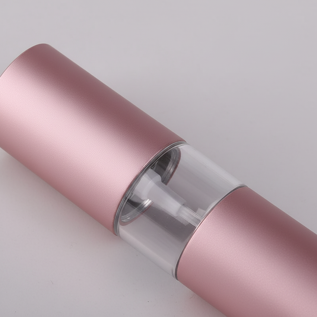 Nachfüllbarer Parfüm-Zerstäuber aus Aluminium mit auslaufsicherem Verschluss