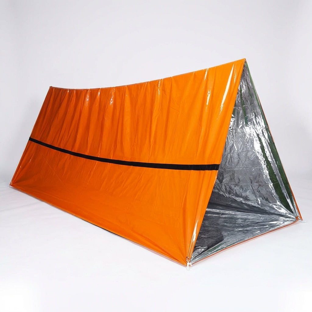 Faltbares Notzelt für Camping und Survival, reflektierend und leicht