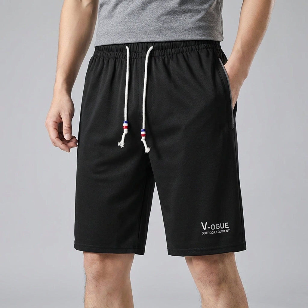 Herren-Sommershorts lockere Passform atmungsaktiv elastischer Bund