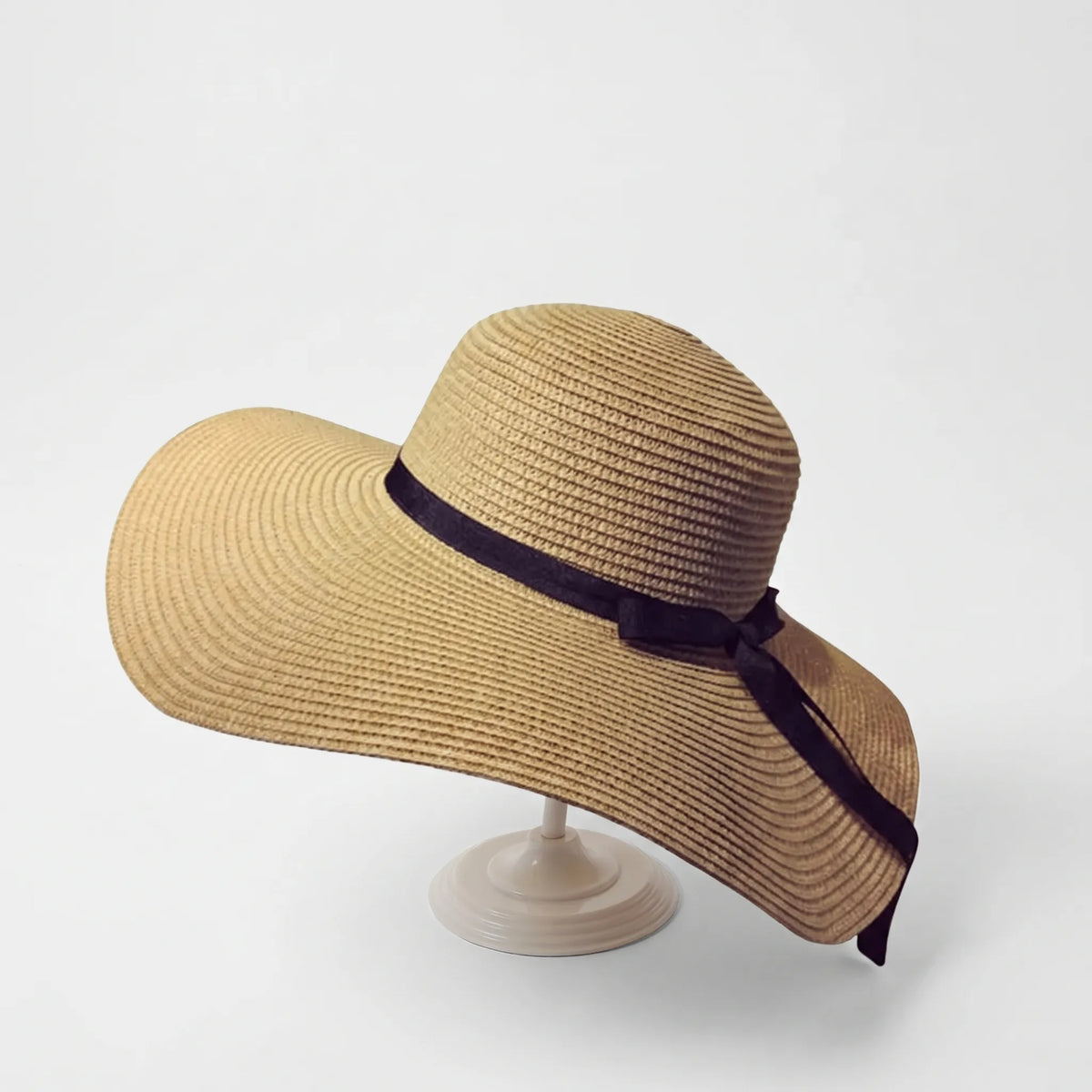 Mütze breitrandig geflochtenes Sommerdesign faltbar packbar