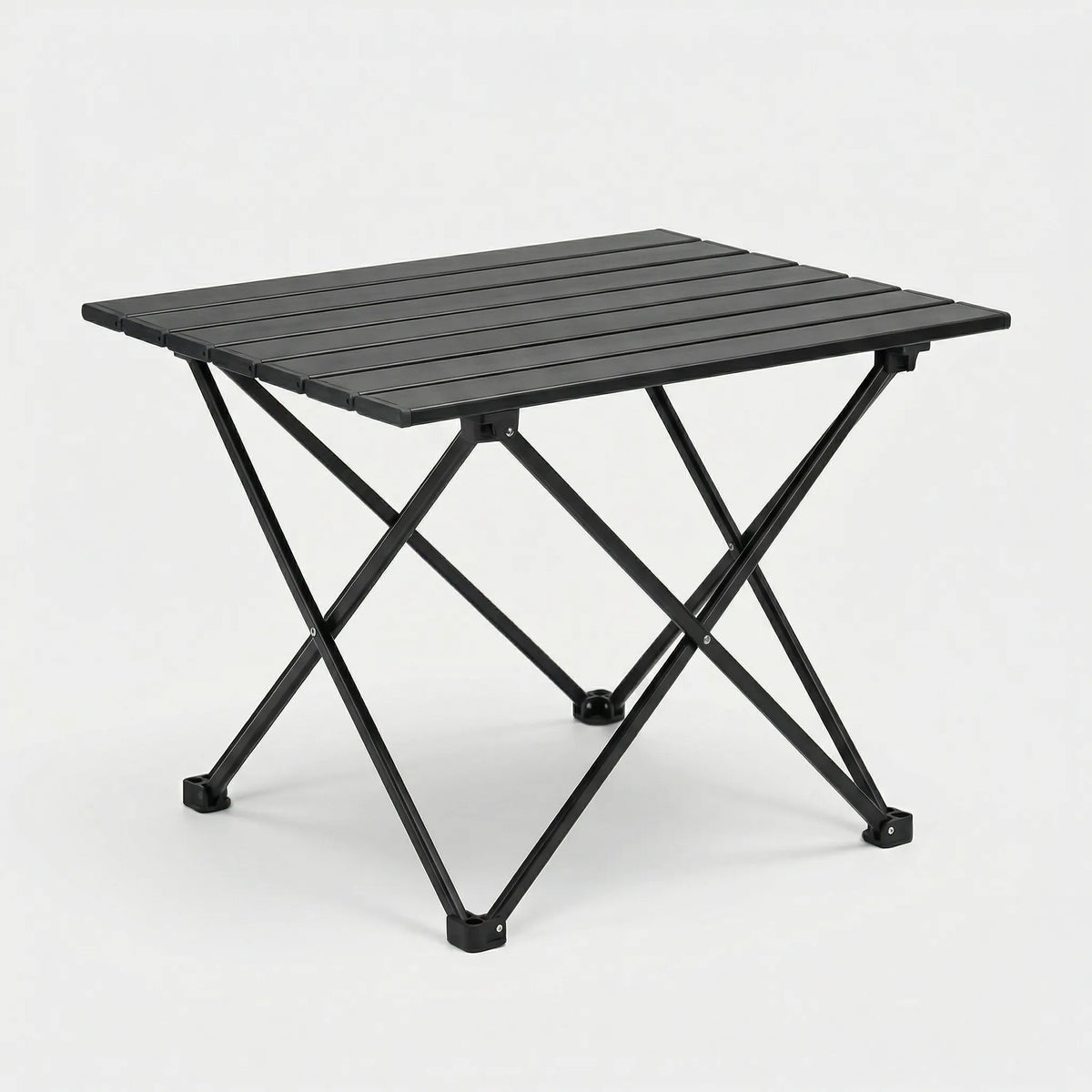 Campelix Klappbarer Outdoor-Tisch mit Lamellentischplatte und Transporttasche