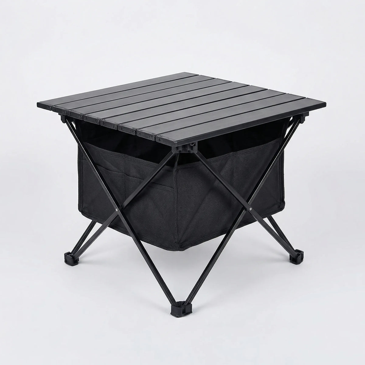 Campelix Klappbarer Outdoor-Tisch mit Lamellentischplatte und Transporttasche