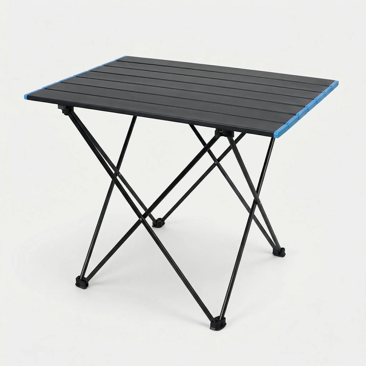 Campelix Klappbarer Outdoor-Tisch mit Lamellentischplatte und Transporttasche