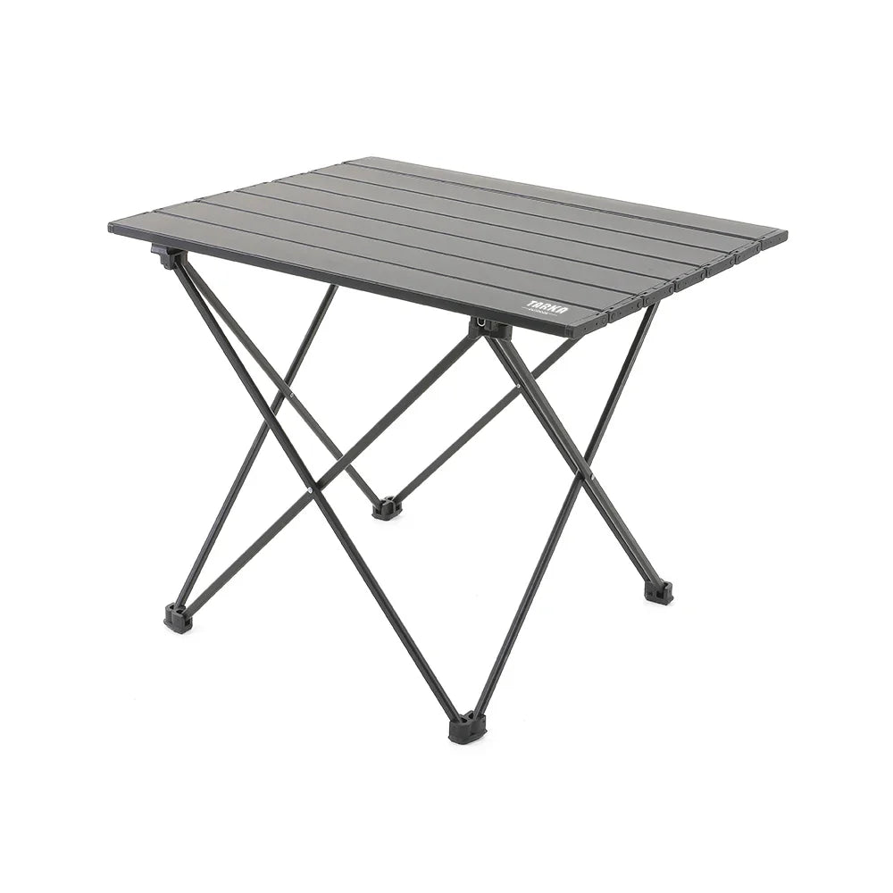 Leichter Campingtisch faltbar mit Lamellenfläche und Tragetasche