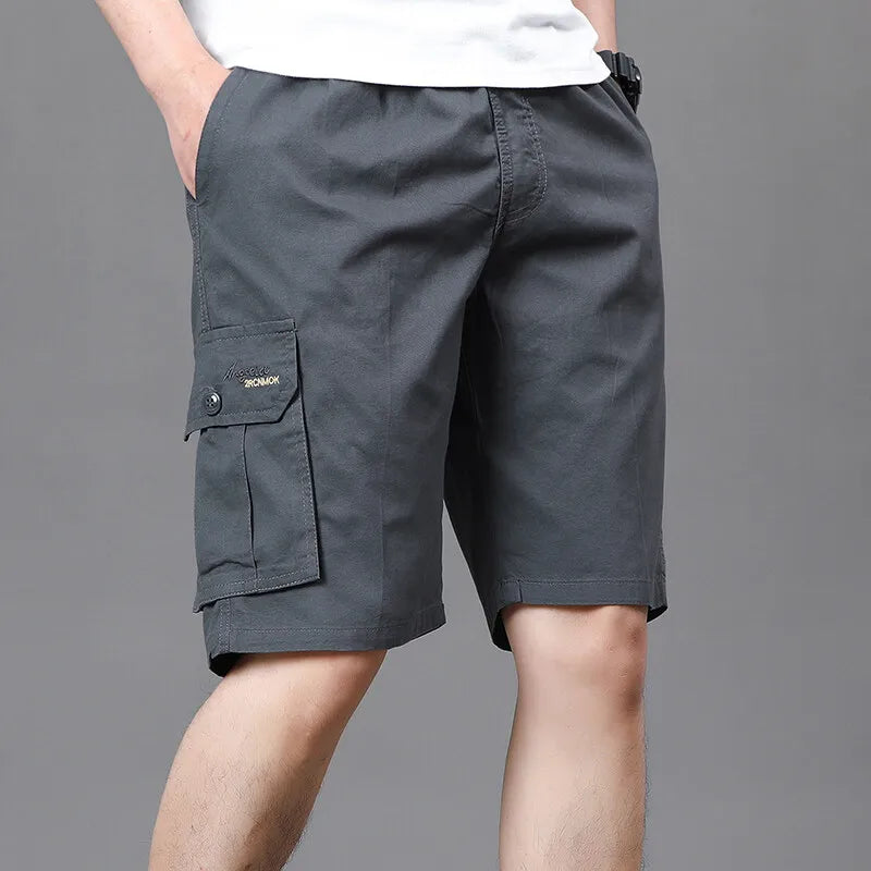 Herren Cargo-Shorts mittlere Taillenhöhe leicht atmungsaktiv mehrere Taschen