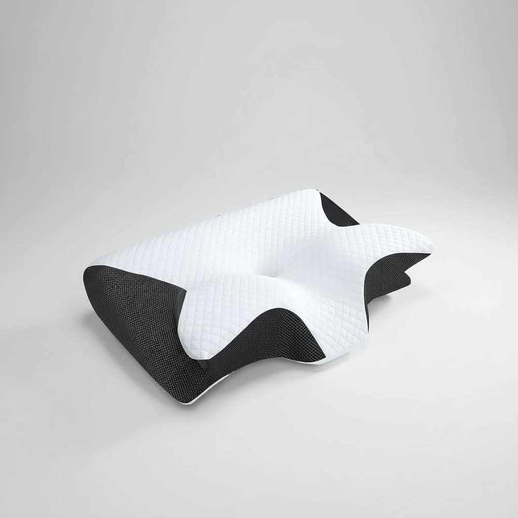 Ergonomisches Nackenstützkissen mit konturiertem Schmetterlingsdesign