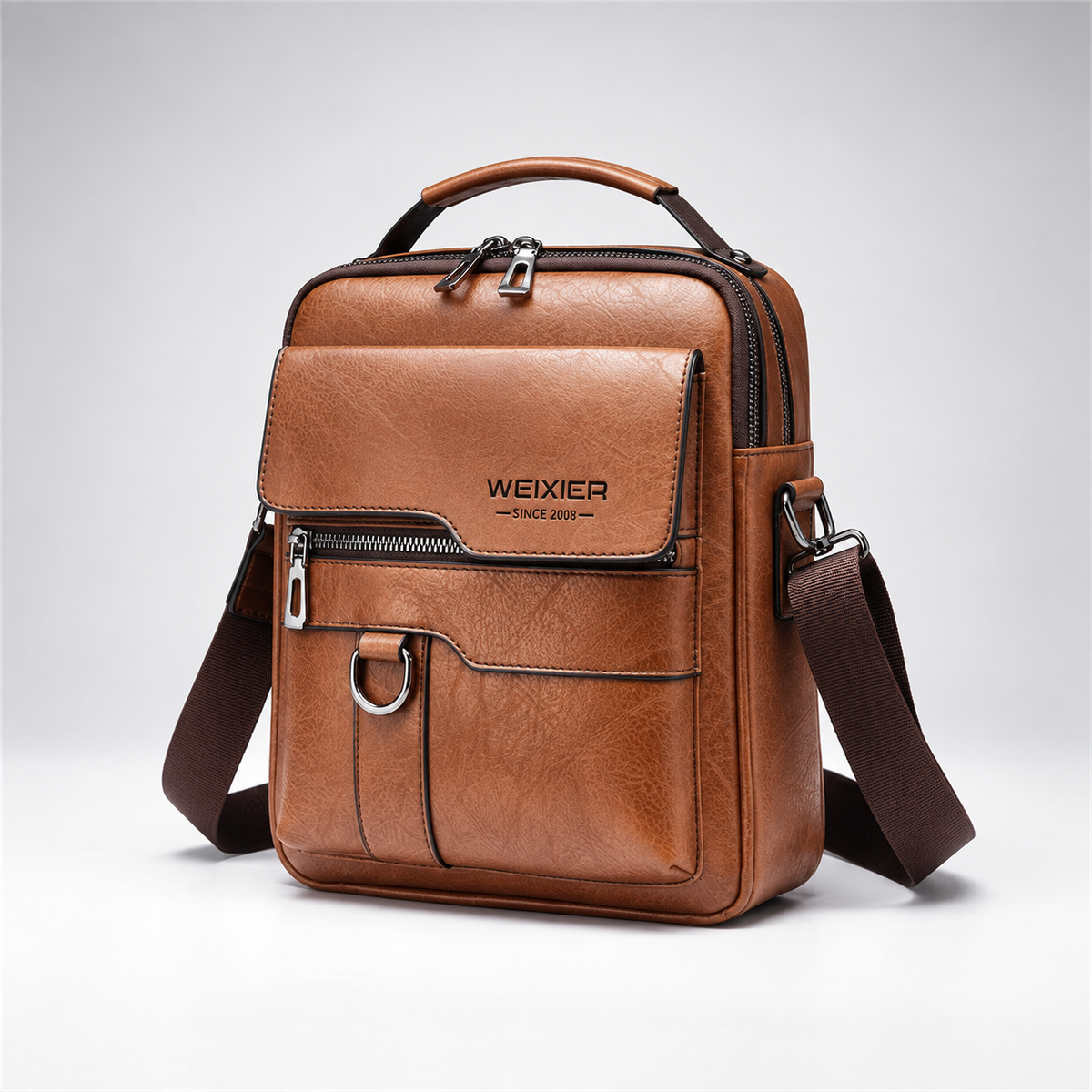 Camp Basel | Kompakte PU-Messenger-Tasche