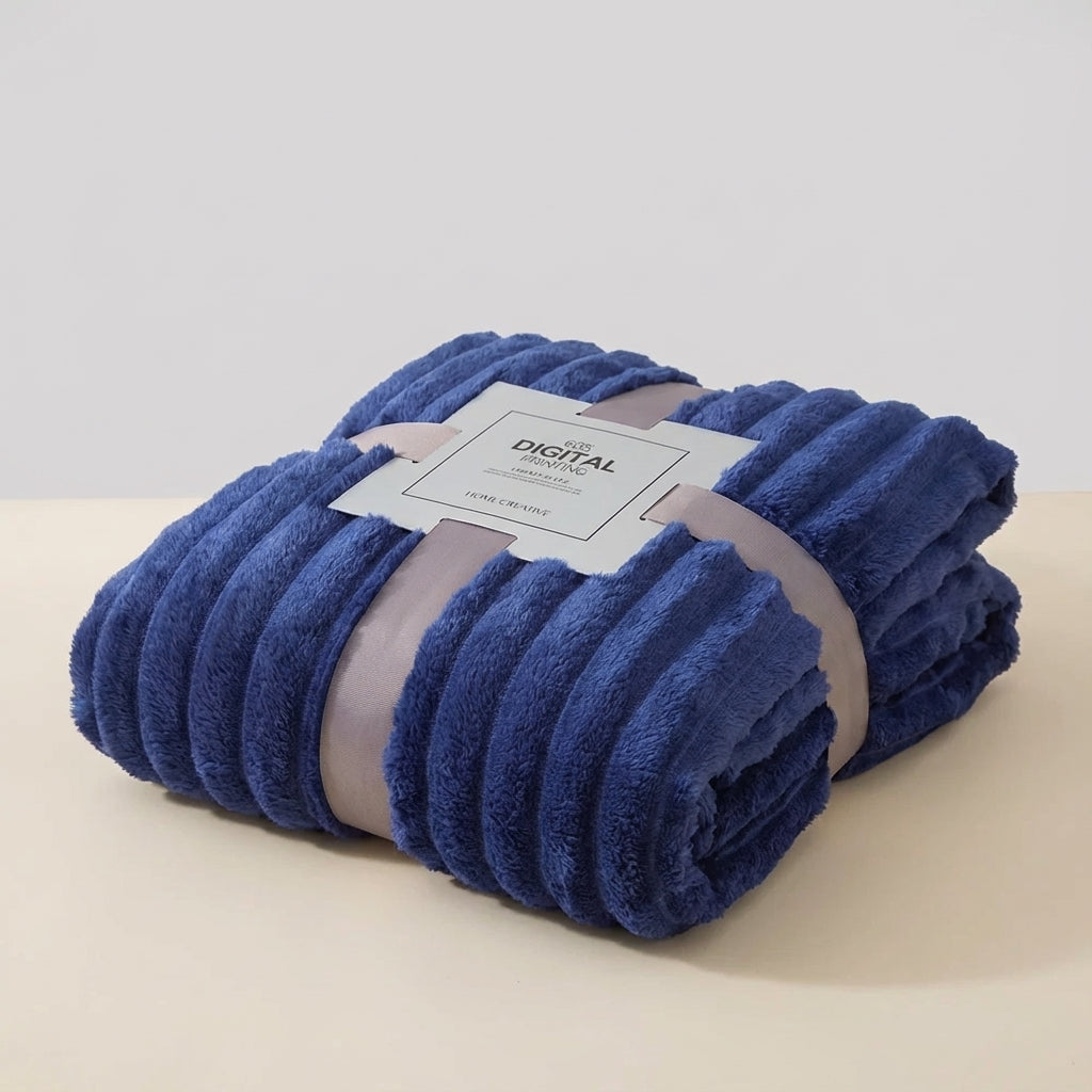 Dickflauschige Wurfdecke warm weich pillingresistent Winterdecke