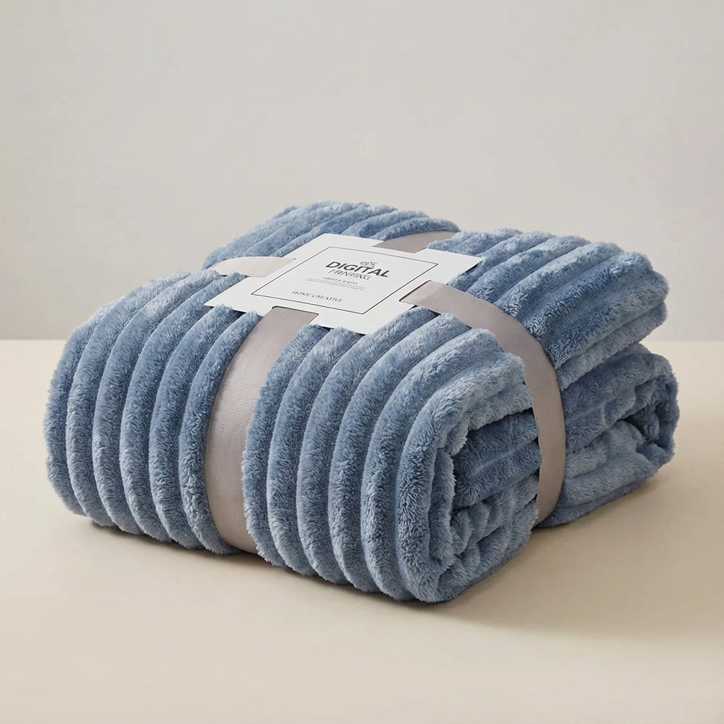 Dickflauschige Wurfdecke warm weich pillingresistent Winterdecke