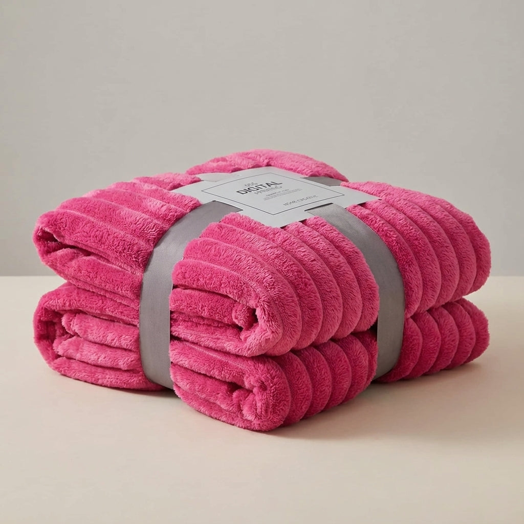 Dickflauschige Wurfdecke warm weich pillingresistent Winterdecke
