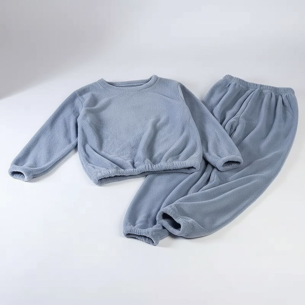 Strickpyjama-Set winter warm weich lockere Passform