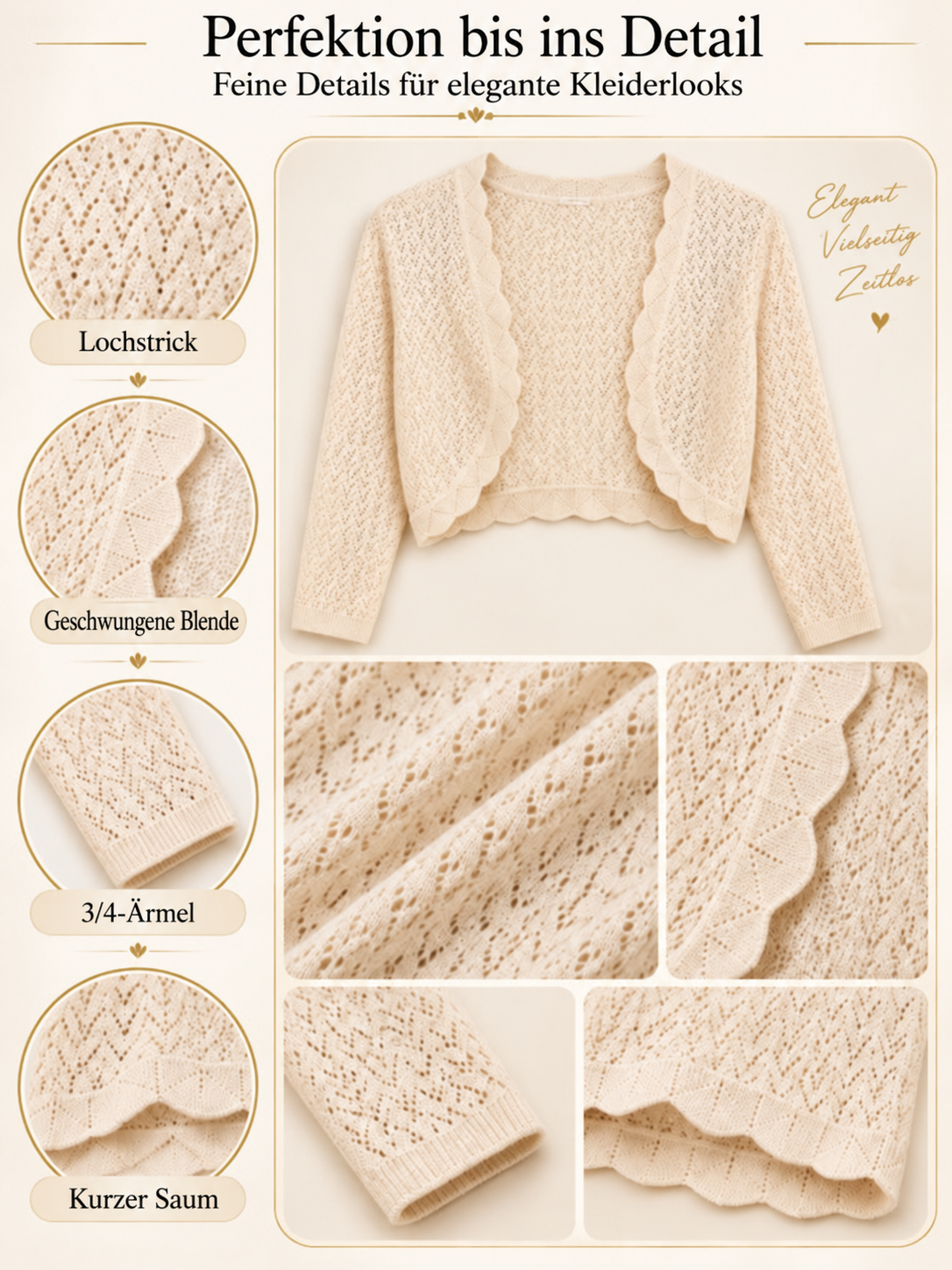 Camp Basel | Damen Cropped Cardigan