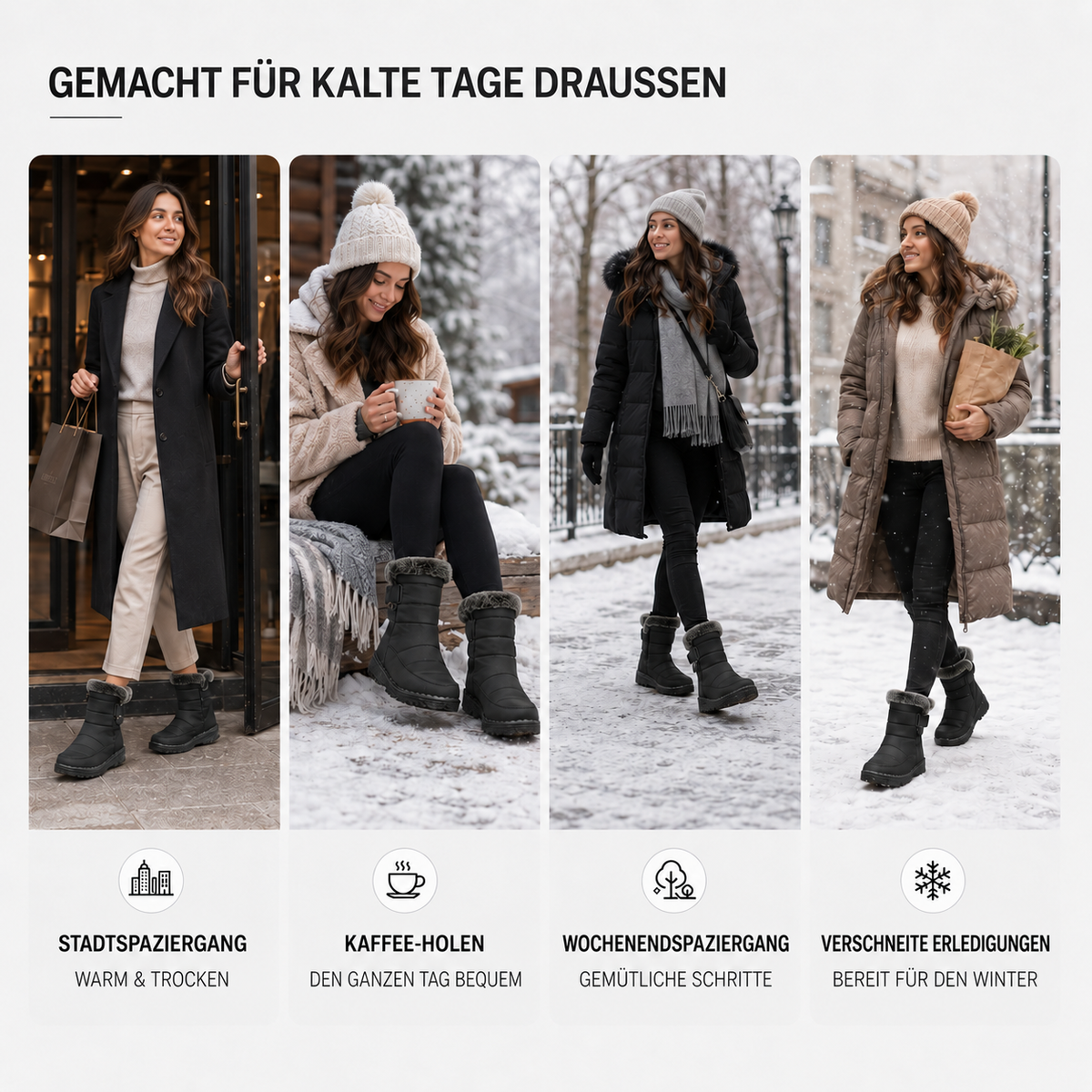Camp Basel | Womens Isolierte Winterstiefel