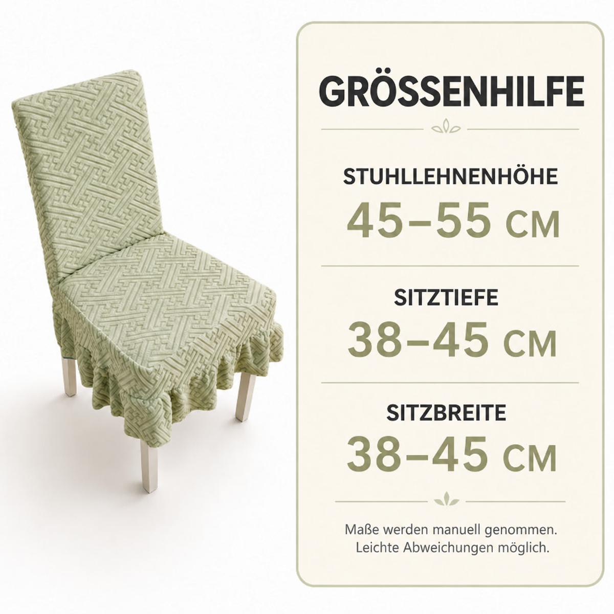 Camp Basel | Eleganter plissierter Stuhlbezug