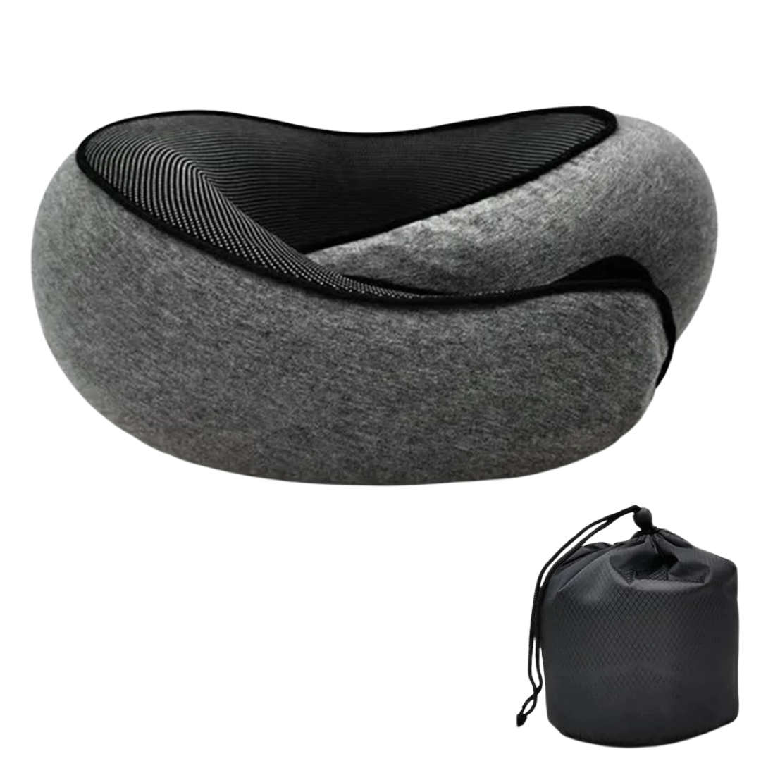 U-förmiges Reisekissen Memory-Foam atmungsaktiver Baumwollbezug Nackenstütze