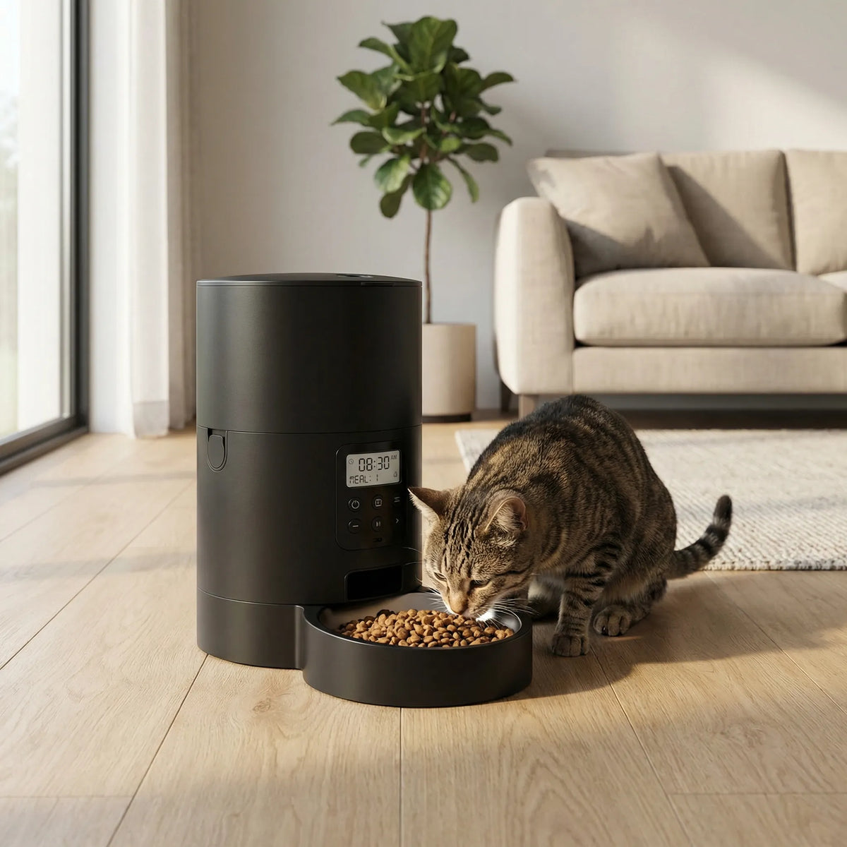 Automatischer Futterspender für Katzen und kleine Hunde mit Timer