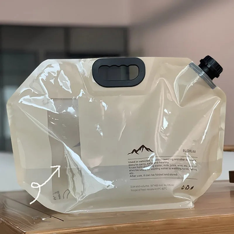 Zusammenklappbarer Wasserbehälter 8 Liter mit Zapfhahn für Camping