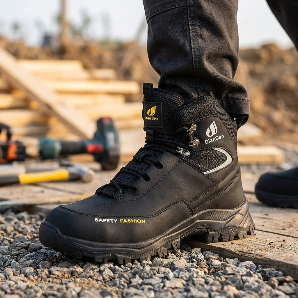 Herren-Sicherheitsstiefel knöchelhoch mit verstärkter Zehenkappe